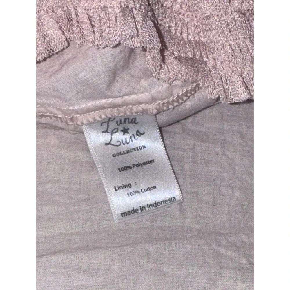 Luna Luna Collection Toddler Girl Pink Tulle Gold Star Dress Ruffle Beaded 3T